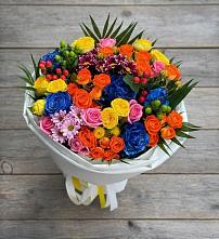 Букет цветов из:  Розы и Хризантемы в Юрлово