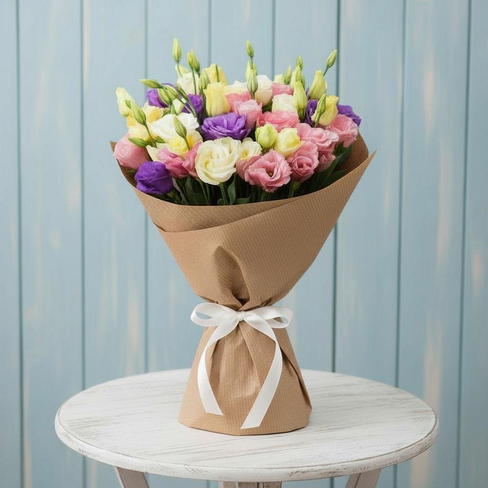 Букет цветов из: Лизиантусы в Юрлово