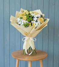 Букет цветов из:  Хризантемы и Розы #REPLACE_PRED# Юрлово