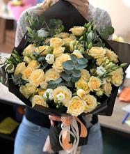 Букет цветов из:  Розы и Лизиантусы #REPLACE_PRED# Юрлово