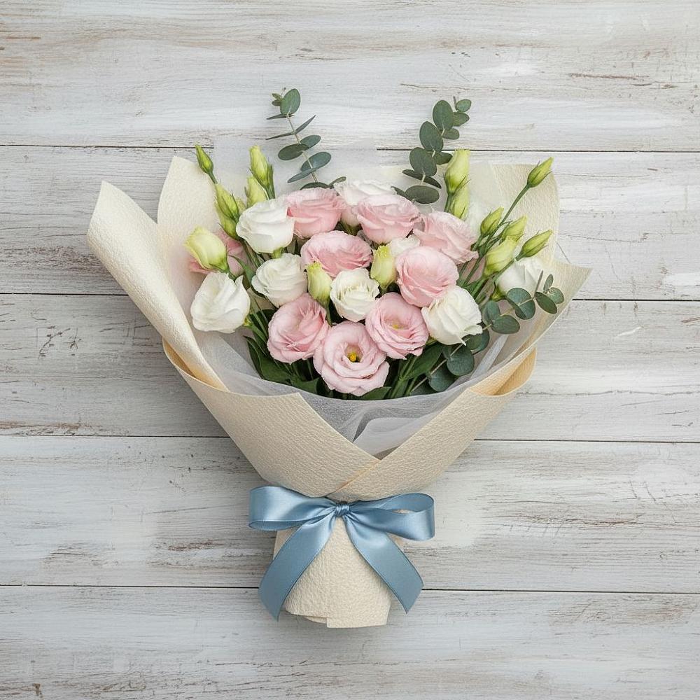 Букет цветов из: Лизиантусы в Юрлово