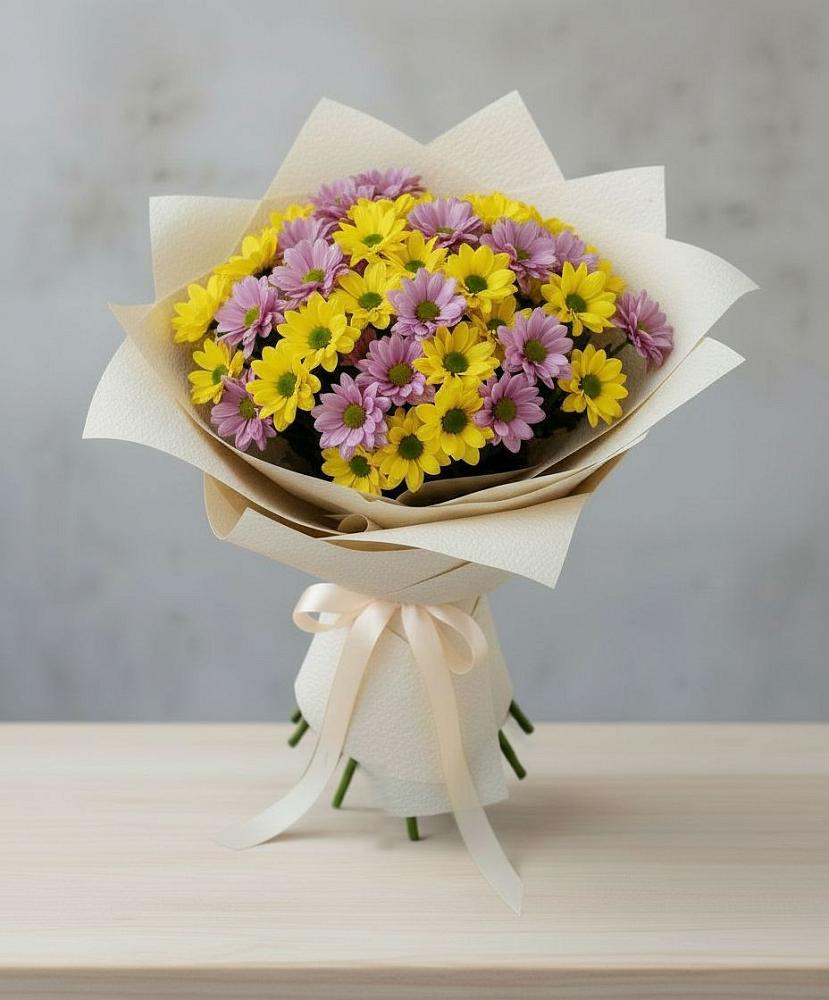 Букет цветов из: Хризантемы в Юрлово